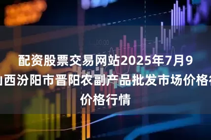 配资股票交易网站2025年7月9日山西汾阳市晋阳农副产品批发市场价格行情