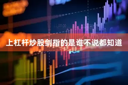 上杠杆炒股剑指的是谁不说都知道