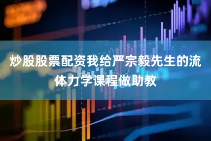 炒股股票配资我给严宗毅先生的流体力学课程做助教