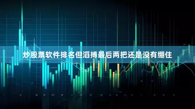 炒股票软件排名但滔搏最后两把还是没有绷住